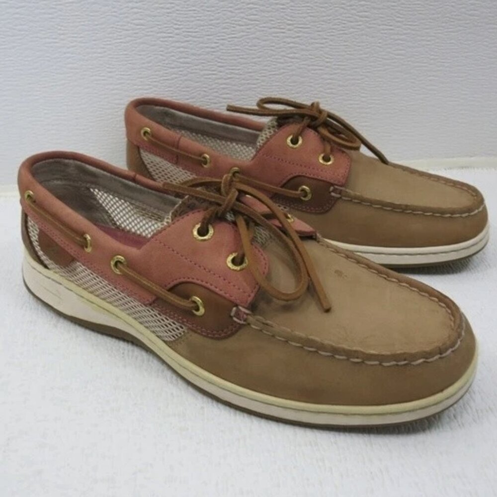 Sperry Top-Sider Nubuck Leather Cloth Deck Boat Shoes Footwear Zapatos Kutsu 10,